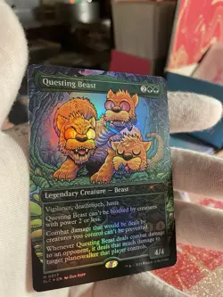 Questing Beast- MTG - Secret Lair - Encyclopedia Of Magic- 🍷✨Nm Foil✨ - Image 1