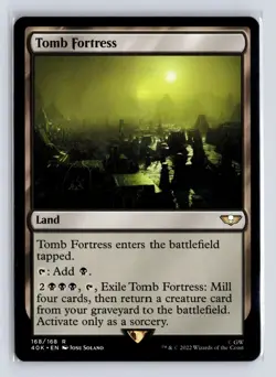 Tomb Fortress 168 Regular Universes Beyond: Warhammer 40,000 MTG NM - Image 1