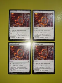Spinning Wheel x4 Throne of Eldraine 4x Magic the Gathering MTG - Image 1