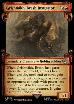 MTG - Grishnakh, Brash Instigator (Showcase) - The Lord of the Rings - X1 - NM - - Image 1