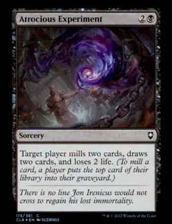 Atrocious Experiment Foil C Commander Legends: Battle for Baldur's Gate 115 NM - Image 1