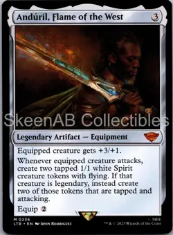 MTG SkeenAB Anduril, Flame of the West Universes Beyond: LOTR NM - Image 1