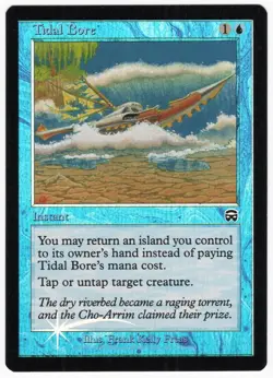 TlDAL Bore 1999 Mercadian Masques FOIL Blue Common Instant MTG NM AZ1 - Image 1