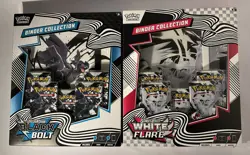 2x Pokemon TCG Black Bolt & White Flare Binder Collection Box New/Factory Sealed - Image 1