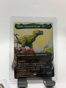 MTG, Ghalta, Stampede Tyrant NM 326 Borderless) The Lost Caverns of Ixalan Reg - Image 1