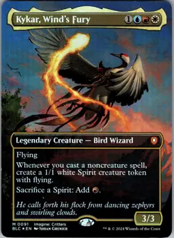 Kykar, Wind's Fury (Borderless) 91 Mythic Magic: The Gathering Foil NM/M - Image 1