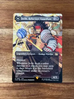 Final Fantasy Jecht, Reluctant Guardian Borderless non foil Magic MTG FIN363 - Image 1