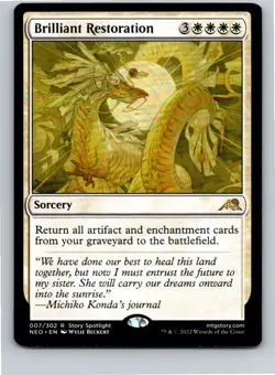 Magic the Gathering Brilliant Restoration Kamigawa: Neon Dynasty MTG Free Ship! - Image 1