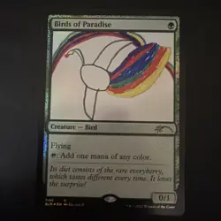 MTG English Birds of Paradise (1148) NM Foil Secret Lair - Image 1