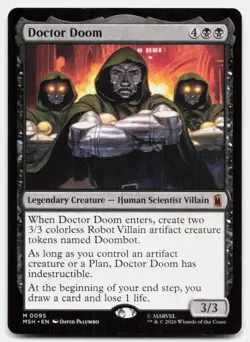 Doctor Doom 95 Mythic Marvel Super Heroes Magic: The Gathering Near Mint - Image 1