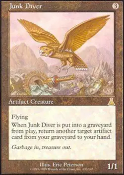 Urza's Destiny Junk Diver x1 NM-Mint, English Magic Mtg M:tG - Image 1