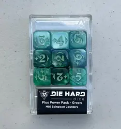 Die Hard Dice Plus Power Packs MtG Spindown Counters-Green Set of 6 Boxes NIB - Image 2