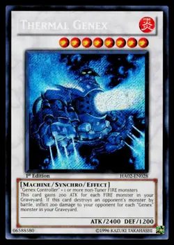 Thermal Genex - HA02-EN028 LP Secret Rare Hidden Arsenal 2 Yu-Gi-Oh 1st Edition - Image 1