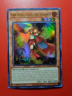 Near Mint Yugioh Fire King Courtier Ulcanix MP25-EN262 Ultra Rare 1st Edition - Image 1