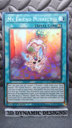 | Yugioh My Friend Purrely AMDE-EN020 1st Edition Collector's Rare Euro NM 🔥 | - Image 1