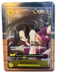 BOA HANCOCK P-115 PRE-RELEASE EVENT WINNER PROMO ONE PIECE CARD TCG ENGLISH - Image 2