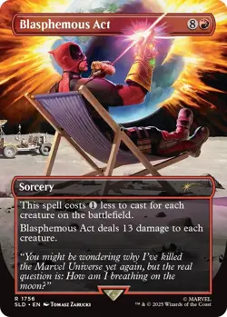 Blasphemous Act (1756) (Rainbow Foil) Secret Lair Drop Foil - Image 1