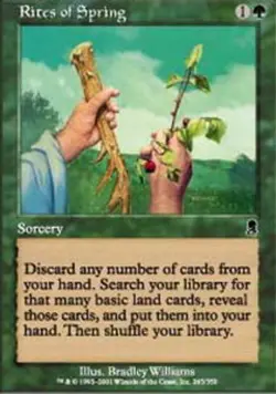 4 Rites of Spring ~ Near Mint Odyssey 4x x4 Playset MTG Magic Green Card Ultimat - Image 1