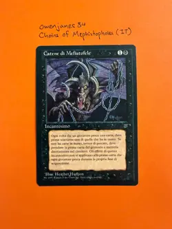 **Chains of Mephistopheles** MTG Magic NM - Legends ITALIAN (1994) - Image 1