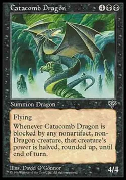 MTG English Catacomb Dragon NM Normal Mirage - Image 1