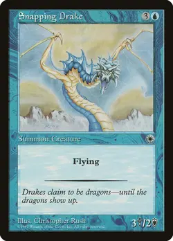 Snapping Drake NonFoil Portal 67 NM MTG - Image 1