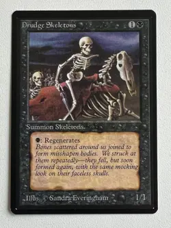 Magic the Gathering MTG Beta Drudge Skeletons NM (Beta Bob) - Image 1