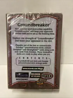 NEW SEALED MAGIC THE GATHERING THE RATH CYCLE EXODUS GROUNDBREAKER 60 CARD DECK - Image 2