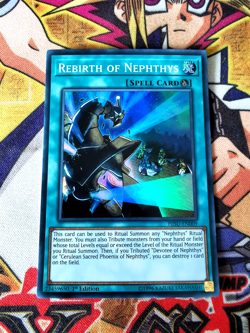 Rebirth of Nephthys hisu-en009 1st Edition (NM+) Super Rare Yu-Gi-Oh! - Image 1