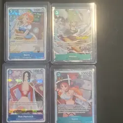 Bandai One Piece Card Game Championship 2024 Foil Alt Art Lot 4 Nami Monet Boa - Image 1