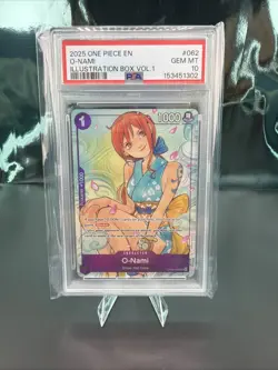 ONE PIECE O-NAMI 2025 PROMOS #062 ILLUSTRATION BOX VOL.1 PSA 10 - Image 1