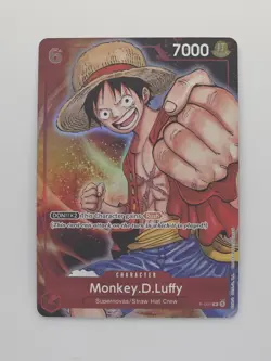Monkey D Luffy P 001 Promo Foil Bandai Card Games Fest 24 English One Piece NM - Image 1