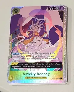 Jewelry Bonney (108) OP13-108 Super Rare Carrying On His Will One Piece Foil NM - Image 1