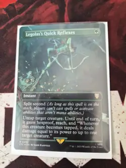 MTG Legolas's Quick Reflexes Borderless FOIL LTC - Image 1