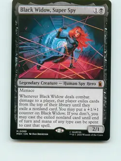Black Widow, Super Spy M89 MTG Marvel Super Heroes (MSH) - Image 1