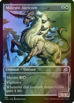 MTG Majestic Auricorn Showcase Foil ** Ikoria: Lair of Behemoths ** English (NM) - Image 1