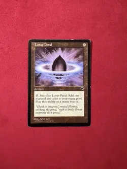 Lotus Petal - Tempest Vintage Magic The Gathering MTG 90’s Classic TMP - Image 1