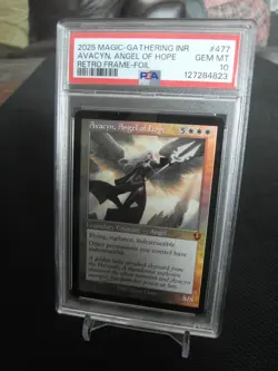 Avacyn, Angel of Hope #477 Innistrad Remastered Retro Frame FOIL NM mtg PSA 10 - Image 1