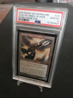 Avacyn, Angel of Hope #477 Innistrad Remastered Retro Frame FOIL NM mtg PSA 10 - Image 2