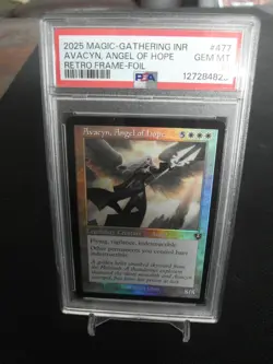 Avacyn, Angel of Hope #477 Innistrad Remastered Retro Frame FOIL NM mtg PSA 10 - Image 4