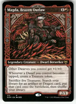 Magda, Brazen Outlaw (Showcase) 312 Rare Kaldheim Magic: The Gathering Near Mint - Image 1