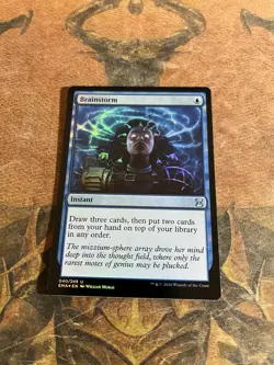 MtG Brainstorm - NM Foil - Eternal Masters - Image 1