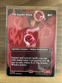 The Scarlet Witch - Borderless - Marvel MSH - NM - MTG - Image 1