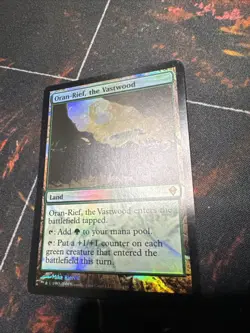 Oran-Rief, the Vastwood 1x FOIL ZEN MTG Zendikar Rare Lp green land - Image 2