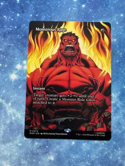 Monstrous Rage (Borderless) Marvel Universe Eternal-Legal 72 NM - Image 1