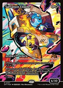 MTG Salvation Engine - Foil - Showcase, Aetherdrift, Lightly Played, English - Image 1