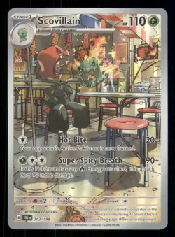 Scovillain 202/198 Illustration Rare Scarlet & Violet Pokemon Holo LP - Image 1