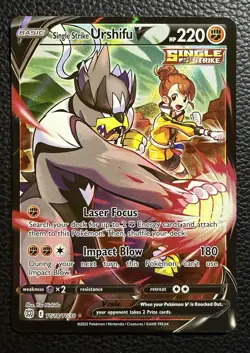 Pokemon TCG Urshifu V TG18/TG30 Brilliant Stars - Image 1