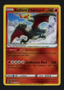 Radiant Charizard 020/159 SWSH: Crown Zenith Holofoil Radiant Rare Pokemon TCG - Image 1