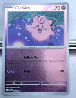 Pokemon TCG Clefairy 030/088 Reverse Holo Basic HP 70 Common English - Image 1