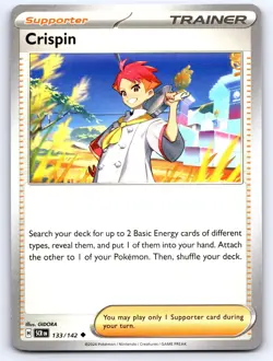 Crispin 133/142 Uncommon Stellar Crown Pokemon Lightly Played - Image 1